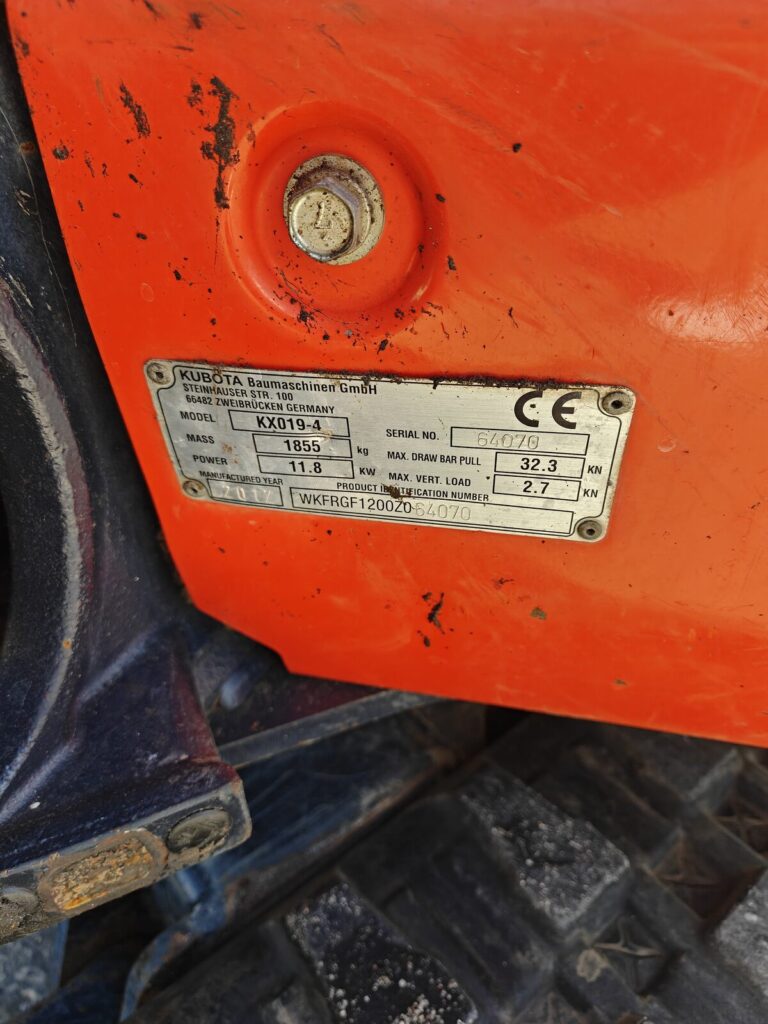 Kubota KX019-4 2017r