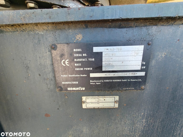 Komatsu PW160 2007r